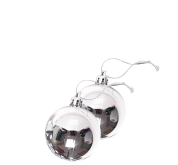 NATAL BOLA LISA 7CM NTB1005 PTA C/2